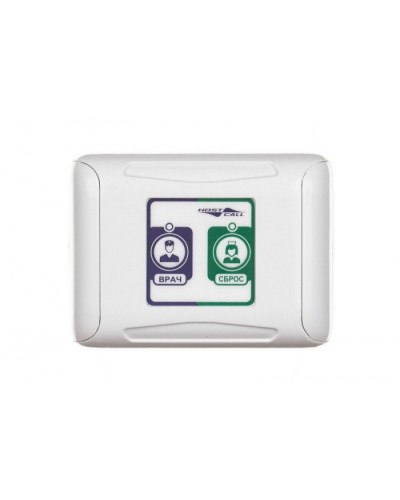 Кнопка присутствия/сброса и вызова врача Hostcall MP-434W2 в Сочи Система оповещения и трансляции Hostcall Pintop.ru