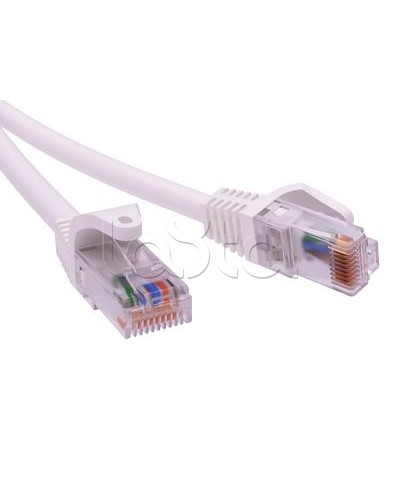 Патч-корд неэкранированный CAT6 U/UTP 4х2, LSZH, белый, 10м DKC RN6UU4500WH в Сочи Патчкорды (медные) Pintop.ru
