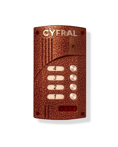 Малоабонентный блок вызова прямой адресации Цифрал M-4.1M в Сочи Блоки вызова многоабонентные Pintop.ru