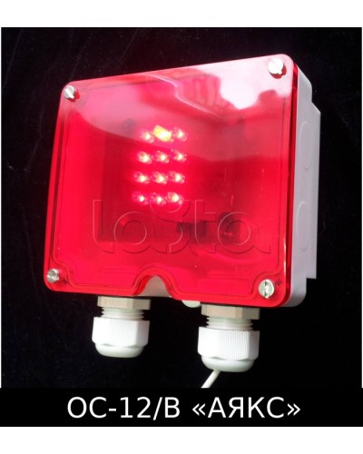 Оповещатель световой взрывозащищенный ОС-12/В Аякс Магнито-Контакт в Сочи Оповещатели Ex Pintop.ru