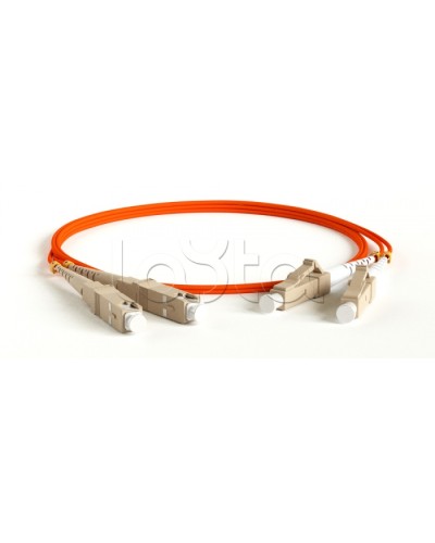 Патч-корд волоконно-оптический многомодовый MM 50/125, LC-SC, duplex, LSZH, 1 м Hyperline FC-D2-50-LC/PR-SC/PR-H-1M-LSZH-OR в Сочи Патч-корды оптические Pintop.ru