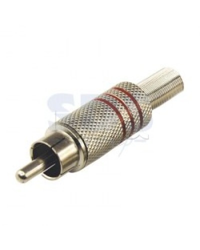 Разъем штекер RCA Металл под винт ZN Черные/Красные (100шт/уп) PROCONNECT 14-0410-4 в Сочи Коннекторы Pintop.ru