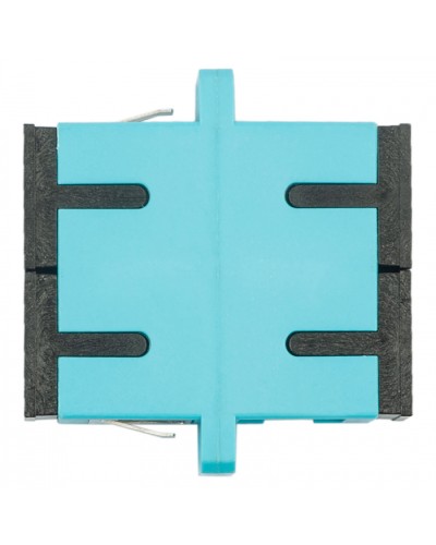 Адаптер оптический проходной SC-SC, OM3, дуплекс (duplex), бирюзовый Datarex DR-541023 в Сочи Коммутационные изделия Pintop.ru