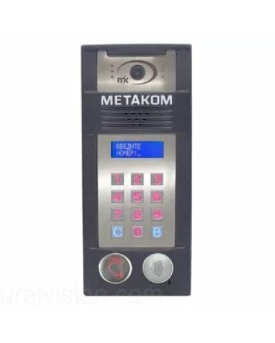 Многоабонентый антивандальный блок вызова со встроенной гибридной видеокамерой Метаком MК2018-MFCGVH в Сочи Блоки вызова многоабонентные Pintop.ru