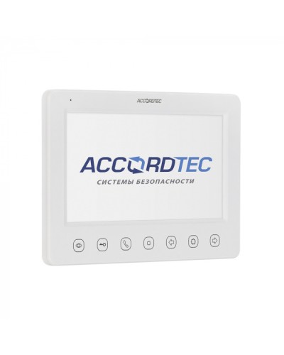 Монитор видеодомофон AccordTec AT-VD 751C/M/SD WH в Сочи Абонентские IP устройства Pintop.ru