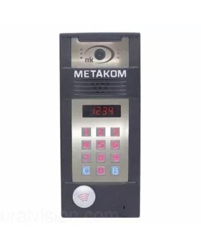 Многоабонентый антивандальный блок вызова со встроенной гибридной видеокамерой Метаком в Сочи Блоки вызова многоабонентные Pintop.ru