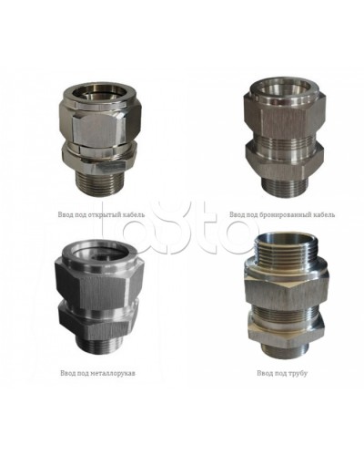 Металлические кабельные вводы Магнито-контакт Ех МКВМ М50 и РМ50 (К, В, В2, Т1 1/2, КМ38) 1Ex d IIС Gb/PB Ex d I Mb или Ex tb IIIС Db или 0E в Сочи Аксессуары для кабель-канала Pintop.ru