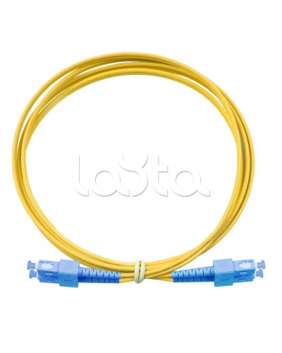 Патч-корд дуплексный 2*9/125 SC-SC, 1м Eurolan (41F-S2-SC-SC-01) в Сочи Патч-корды и пигтейлы Pintop.ru