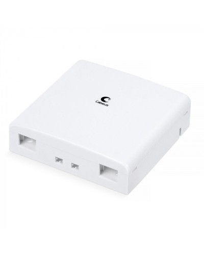 Корпус внешней оптической настенной розетки на 2 SC/LC Cabeus (OB-2SC/LC) в Сочи Кросс оптический Pintop.ru