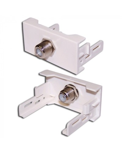 Вставка Mosaic 22.5x45 с RF-адаптером F-81, белая LANMASTER (LAN-WA-LP-RF-WH) в Сочи Коннекторы и разъемы Pintop.ru