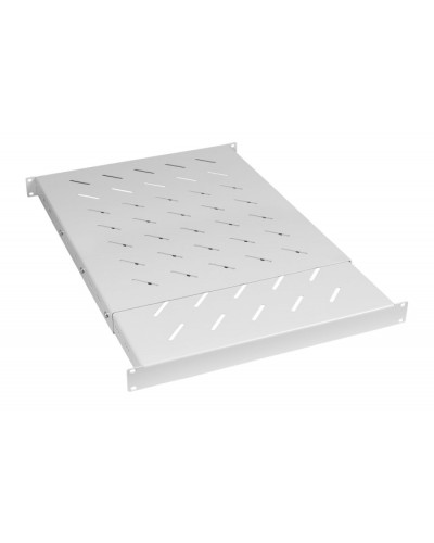 Полка 19 перфорированная глубиной 600-1000 ммдо 100кг, цвет серый (RAL 7035) Cabeus (SH-J018-SS-600-100KG) в Сочи Полки для шкафов и стоек Pintop.ru