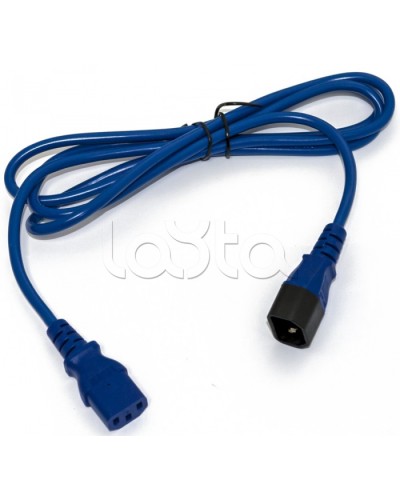 Кабель питания монитор-компьютер Hyperline PWC-IEC13-IEC14-3.0-BL в Сочи Патч-корды и пигтейлы Pintop.ru