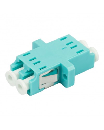 Адаптер оптический проходной LC-LC, OM3, дуплекс (duplex), бирюзовый Datarex DR-541123 в Сочи Коммутационные изделия Pintop.ru