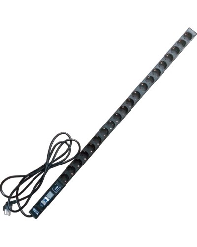 Блок розеток вертикальный 20xSchuko, 250V, 16A, шнур 3 метра, вилка Schuko TWT TWT-PDV-20GS-GP в Сочи Блоки розеток Pintop.ru