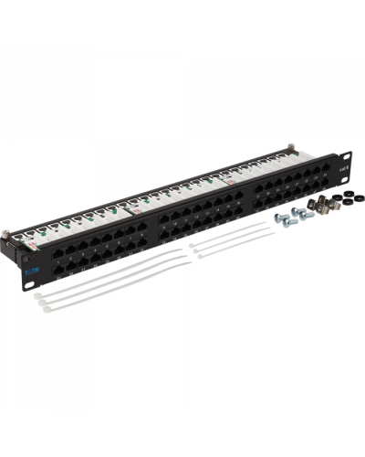 Патч-панель 48 портов, UTP, кат.6, 1U TWT (TWT-PP48/1U-U6) в Сочи Патч панель Pintop.ru