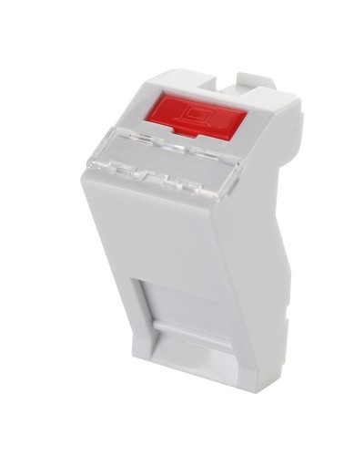 Адаптер 45 × 22,5 мм для 1 модуля Keystone, наклонный, белый Eurolan (16B-45-05WT) в Сочи Модули Keystone Pintop.ru