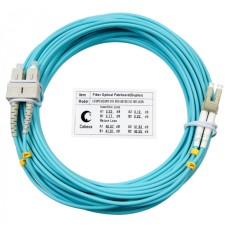 Шнур оптический duplex LC-SC 50/125 mm OM3 20м LSZH Cabeus FOP-50-LC-SC-20m