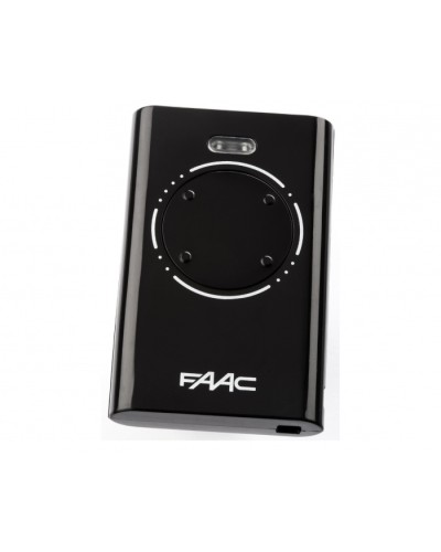 Брелок-передатчик 4-канальный Faac 7870081 (черный) в Сочи Устройства радиоуправления для шлагбаумов и автоматики Pintop.ru