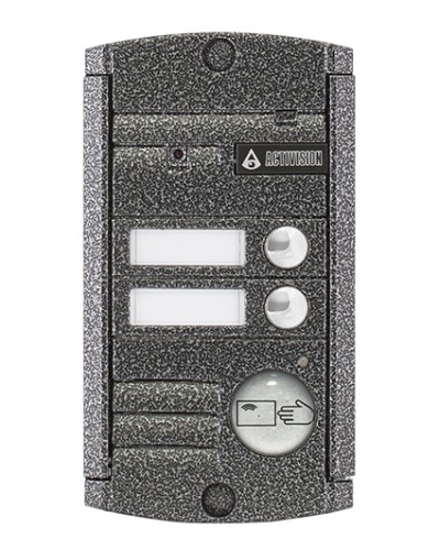 Видеопанель вызывная накладная цветная на 2 абонента с Proxy-считывателем Activision AVP-452 Proxy (PAL, антик) в Сочи Вызывные видеопанели малоабонентные Pintop.ru