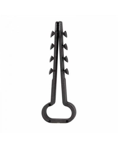 Дюбель-хомут нейлоновый прямоугольный 6-12 мм, черный, 100 шт. REXANT (07-4614) в Сочи Крепеж: Дюбели, шурупы, саморезы Pintop.ru