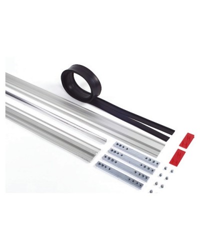 Пара торцевых заглушек для декорирования зажимных профилей на цельностеклянных полотнах Faac 105405 в Сочи Запчасти для шлагбаумов и автоматики Pintop.ru