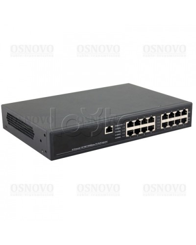 PoE-инжектор управляемый Gigabit Ethernet на 8 портов OSNOVO Midspan-8/150RGM в Сочи Блоки питания для кожухов и камер Pintop.ru