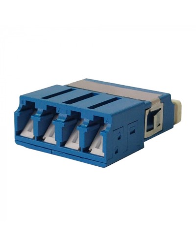 Адаптер оптический LC SM, со шторкой, корпус SC, квадро LANMASTER (LAN-4LCS/SH-AM-SM) в Сочи Проходные адаптеры и розетки оптические Pintop.ru