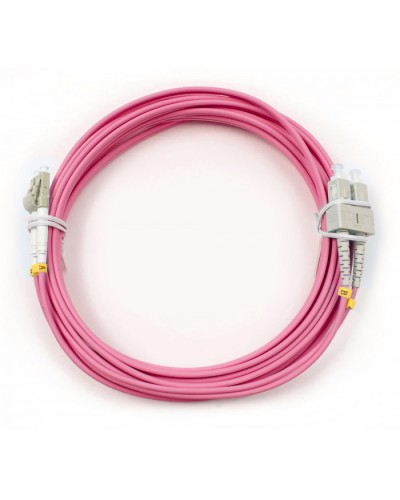 Шнур оптический duplex LC-SC 50/125 mm OM4 5м LSZH Cabeus FOP-50-OM4-LC-SC-5m в Сочи Патч-корды оптические Pintop.ru