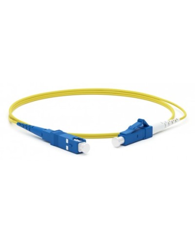 Патч-корд волоконно-оптическийLC/UPC-SC/UPC (20м) Hyperline FC-S2-9-LC/UR-SC/UR-H-20M-LSZH-YL в Сочи Патч-корды оптические Pintop.ru