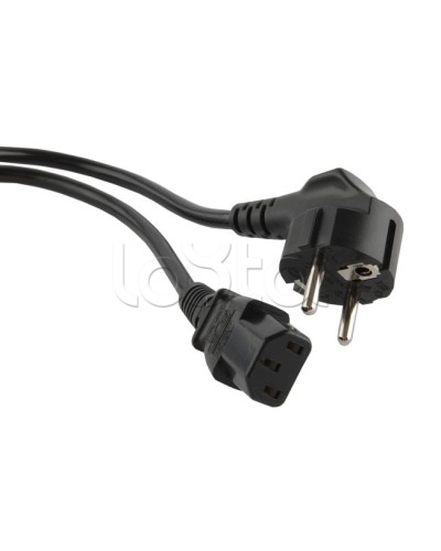 Кабель питания 5.0 м Hyperline PWC-IEC13-SHM-5.0-BK в Сочи Патч-корды и пигтейлы Pintop.ru