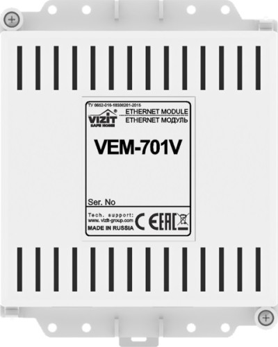 Ethernet модуль Vizit VEM-701V в Сочи Аксессуары для многоабонентных систем Pintop.ru