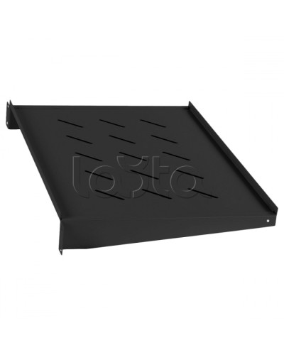 Полка 19 перфорированная консольная 2U глубина 315мм (цвет черный) Cabeus SH-J017-2U-315-BK в Сочи Полки для шкафов и стоек Pintop.ru