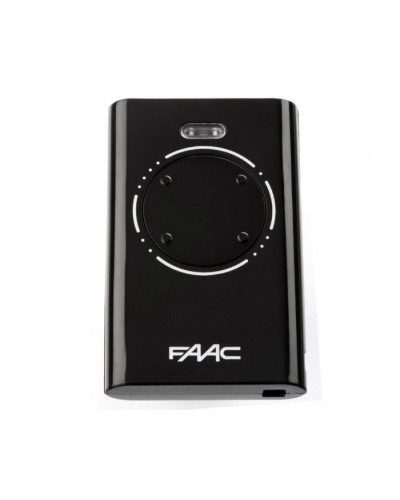 Брелок-передатчик 4-канальный Faac 7870101 (черный) в Сочи Устройства радиоуправления для шлагбаумов и автоматики Pintop.ru
