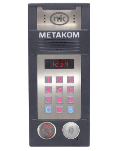 Многоабонентый антивандальный блок вызова со встроенной видеокамерой Метаком MК2018-RFMFСV в Сочи Блоки вызова многоабонентные Pintop.ru