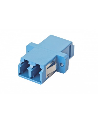 Оптический адаптер OS2, дуплекс LC, с фланцами, синий Eurolan (36A-S2-2L-02BU) в Сочи Проходные адаптеры и розетки оптические Pintop.ru