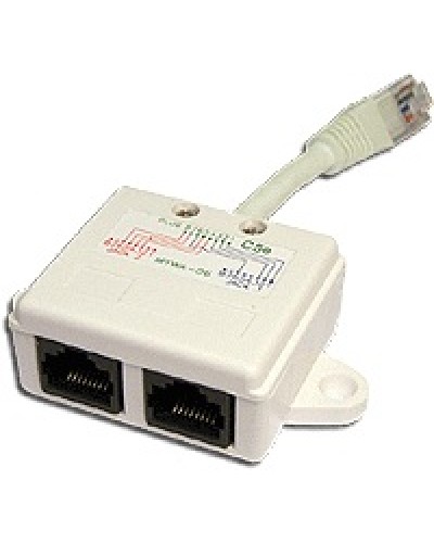 Y-адаптер 1 телефонный и 1 компьютерный порт TWT TWT-Y-E2-U2 в Сочи Проходные адаптеры Pintop.ru