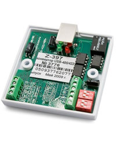 Конвертер специальный с гальванической развязкой USB RS422/485 IronLogic Z-397 (мод. USB) в Сочи Сетевая СКУД Matrix Pintop.ru