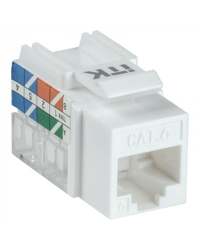 Модуль Keystone Jack кат.5E UTP 110 IDC 90град ITK CS1-1C5EU-11 в Сочи Модули Keystone Pintop.ru