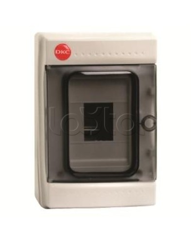 Щиток настенный с дверцей, 4 модуля, IP65, цвет серый DKC 85604 в Сочи Боксы для автоматов Pintop.ru