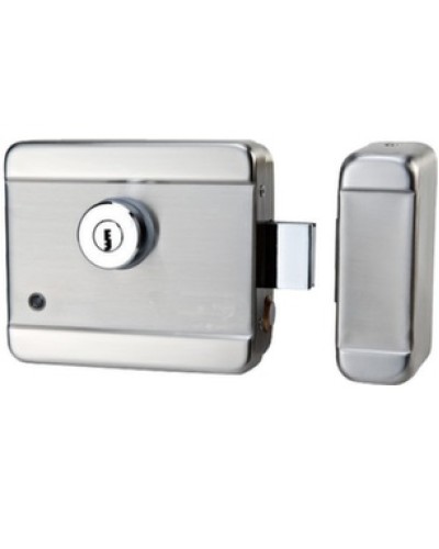 Замок моторного типа электромеханический накладной универсальный AccordTec AT-EL201A в Сочи Электромеханические замки Pintop.ru