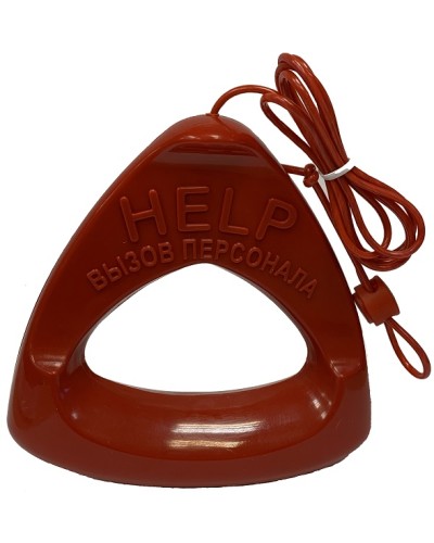 Дополнительная ручка красного цвета со шнуром красного цвета Hostcall MP-060W1 в Сочи Система оповещения и трансляции Hostcall Pintop.ru