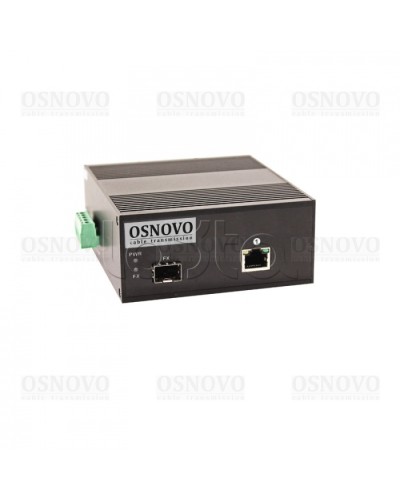Медиаконвертер Gigabit Ethernet с поддержкой PoE OSNOVO OMC-1000-11X/I в Сочи Медиаконвертеры Pintop.ru