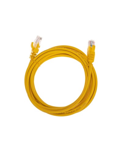 Патч-корд U/UTP, CAT 5e, RJ45-RJ45, 26AWG, LSZH, желтый, 3м REXANT 02-0105-3 в Сочи Патчкорды (медные) Pintop.ru