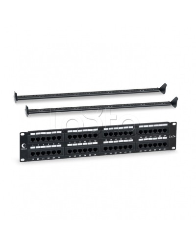 Патч-панель 19, 2U, 48xRJ45 Cabeus PL-48-Cat.5e-Dual IDC в Сочи Патч панель Pintop.ru