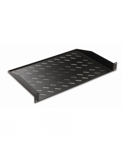 Полка консольная 19, 1U глубина 250мм, нагрузка до 25 кг, чер. Datarex DR-411111 в Сочи Полки для шкафов и стоек Pintop.ru