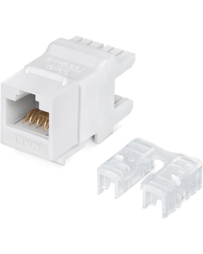 Модуль Keystone Jack RJ-45(8P8C), UTP неэкранированный, CAT 6, тип 180 градусов, белый REXANT PRO 02-0250 в Сочи Модули Keystone Pintop.ru