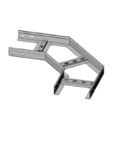 Угол горизонтальный 90° 400х100 (1,2) для лестничного лотка ПожТехКабель (650-521) в Сочи Кабельные лотки Pintop.ru