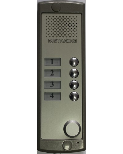 Блок вызова домофона Метаком MK4-K-RF в Сочи Блоки вызова многоабонентные Pintop.ru
