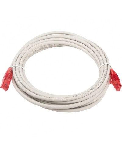 Патч-корд RJ45-RJ45, 4 пары, UTP, кат.5е, LSZH (5м) Hyperline PC-LPM-UTP-RJ45-RJ45-C5e-5M-LSZH-GY в Сочи Патчкорды (медные) Pintop.ru