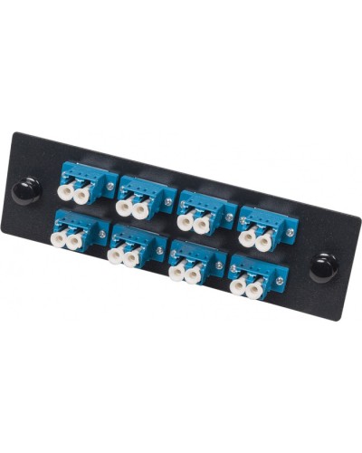 Панель адаптерная для кроссов LAN-FOBM с 8 дуплексными адаптерами SC/OM2 LANMASTER LAN-APM-8x2SC/OM2 в Сочи Кроссы оптические Pintop.ru